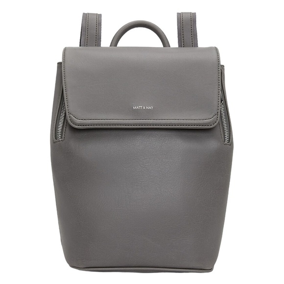 Matt & Nat NWT Fabi Mini Backpack In Shadow Gray - Picture 13 of 13